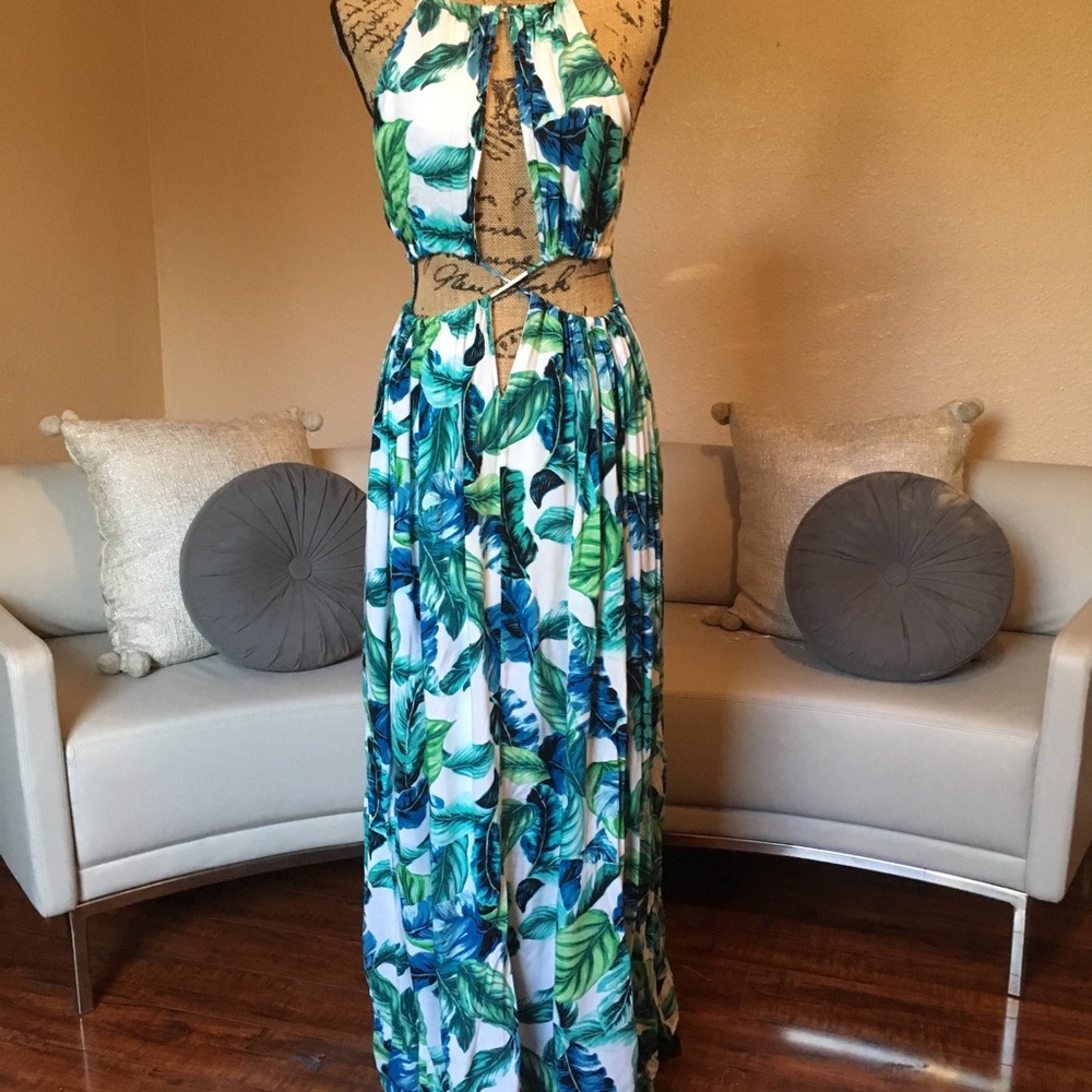 🦋Blue Tropic Maxi Dress🦋